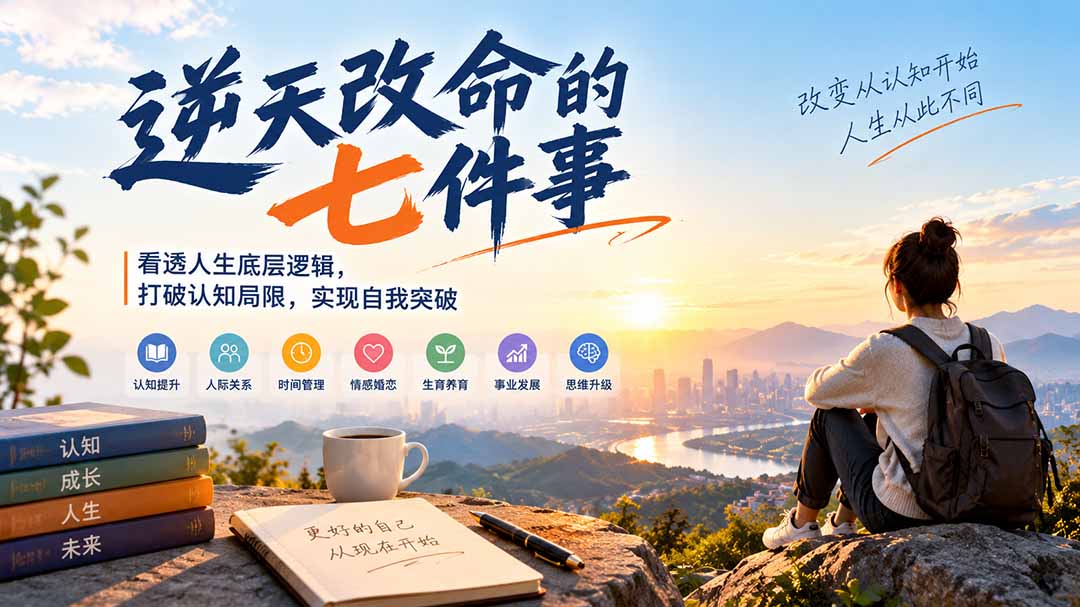 付费文章：逆天改命的七件事，看透人生底层逻辑，打破认知局限，实现自我突破-海之城短剧项目