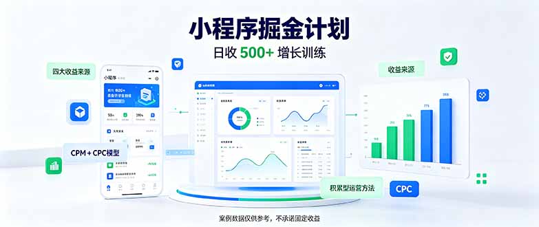一部手机日入500+，微信小程序掘金计划，四种收入来源，长期稳定可靠-海之城短剧项目