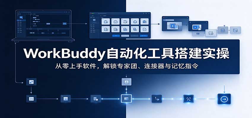 WorkBuddy自动化工具搭建实操：从零上手软件，解锁专家团、连接器与记忆指令-海之城短剧项目