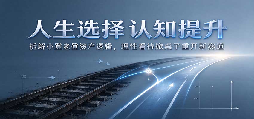 人生选择认知提升：拆解小登老登资产逻辑，理性看待掀桌子重开新赛道-海之城短剧项目