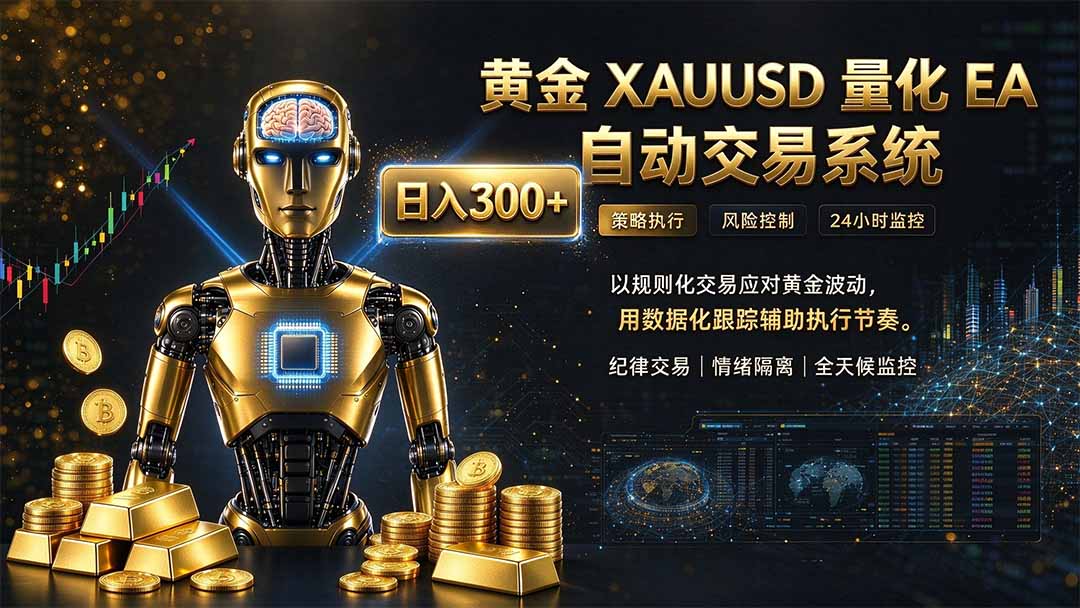 普通人也能玩转AI量化：不盯盘，不熬夜，一套智投EA让策略自动跑-海之城短剧项目